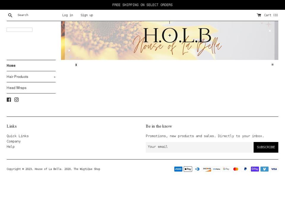 houseoflabella.shop shopify website screenshot