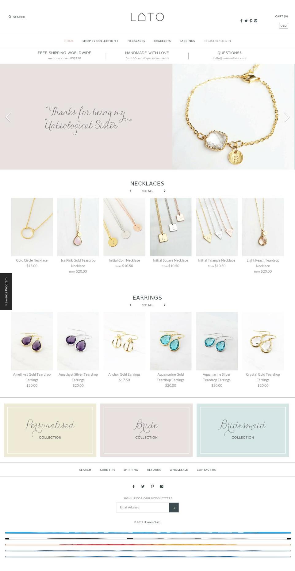 houseoflato.com shopify website screenshot