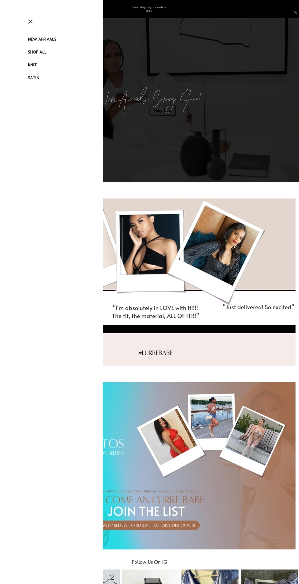 houseoflurre.com shopify website screenshot