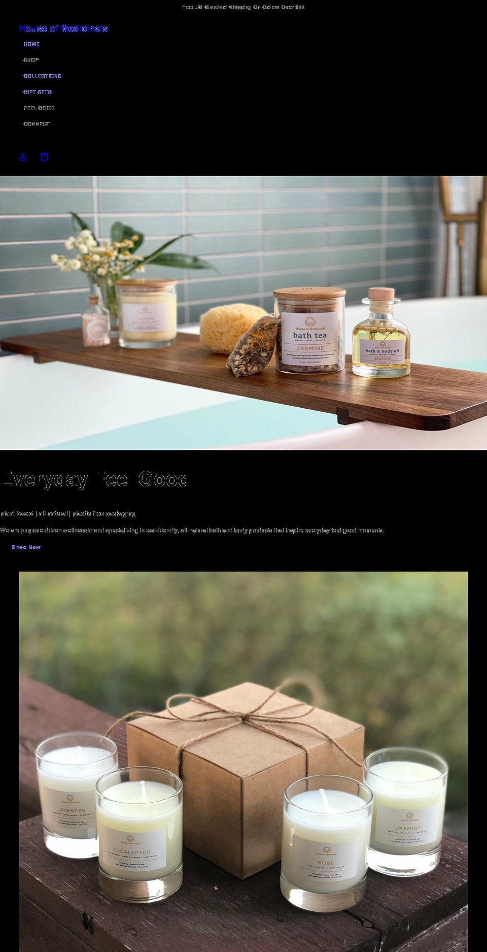 houseofmedicinals.com shopify website screenshot