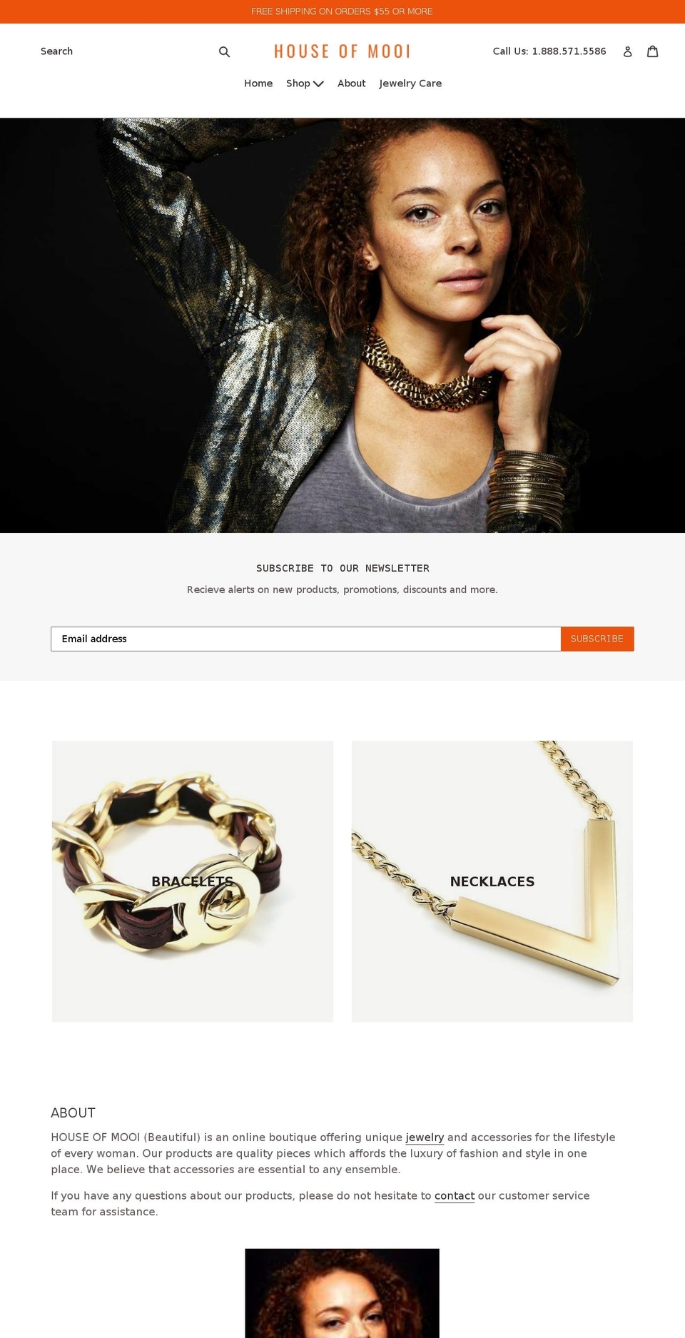 houseofmooi.com — Shopify storefront screenshot