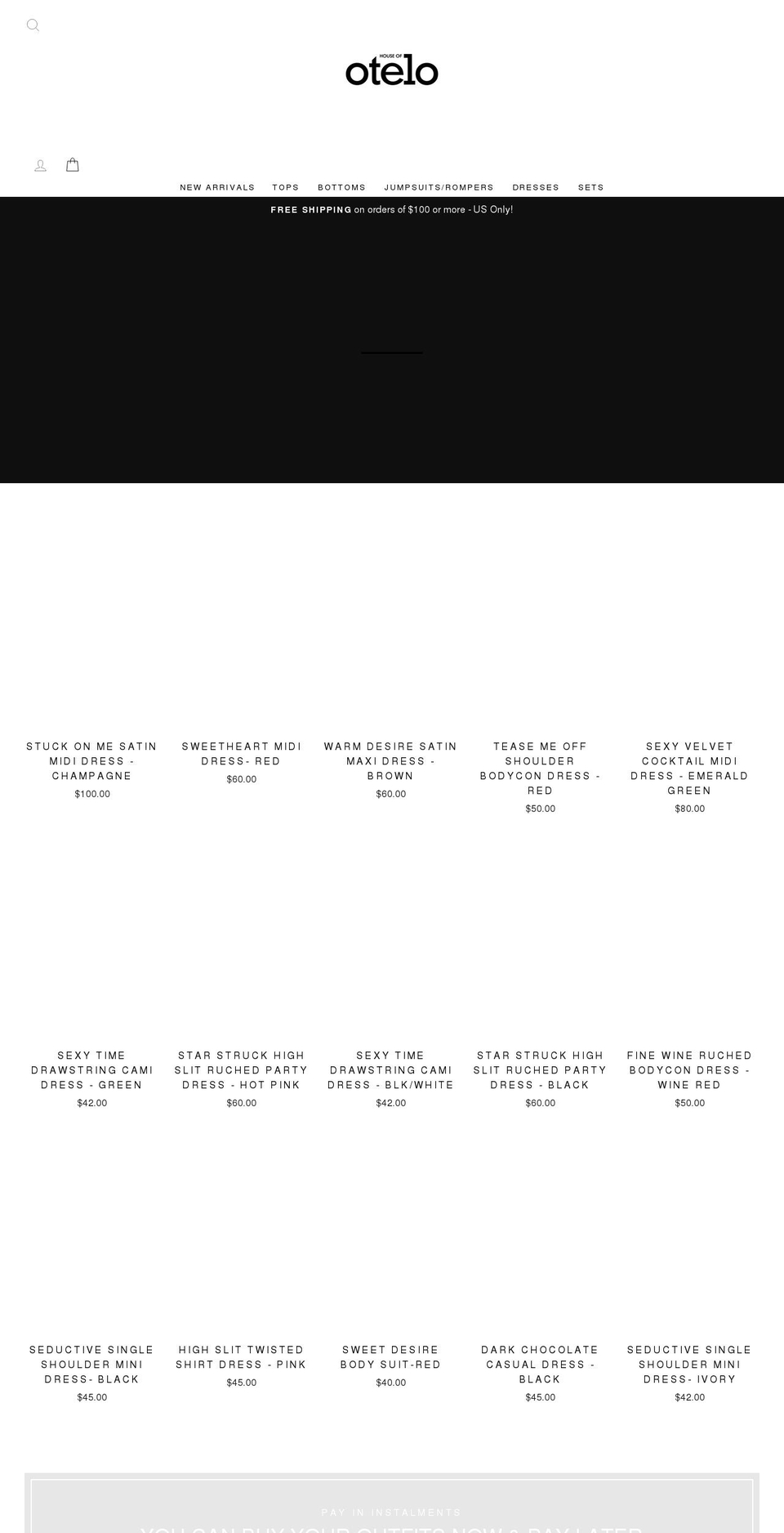houseofotelo.com shopify website screenshot