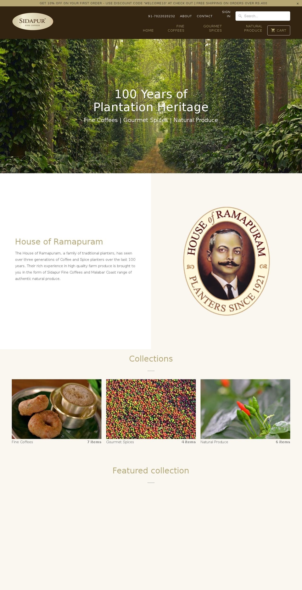 houseoframapuram.com — Shopify storefront screenshot