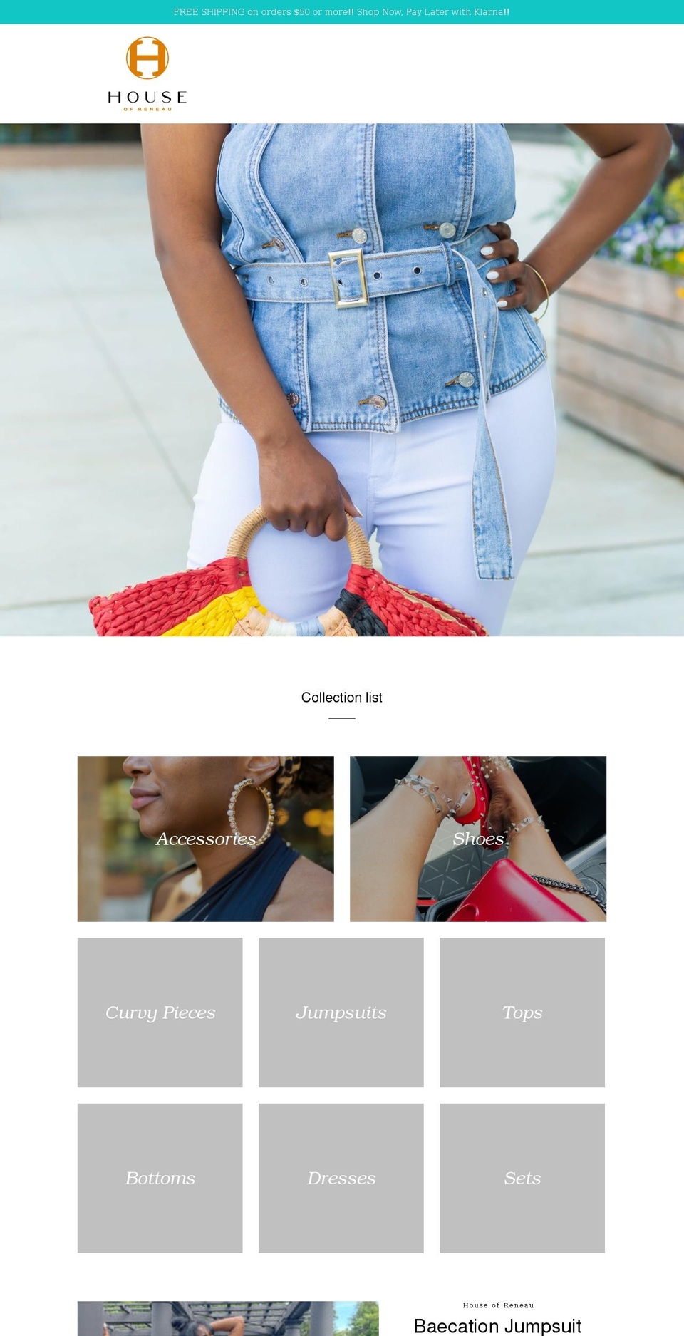 houseofreneau.com shopify website screenshot