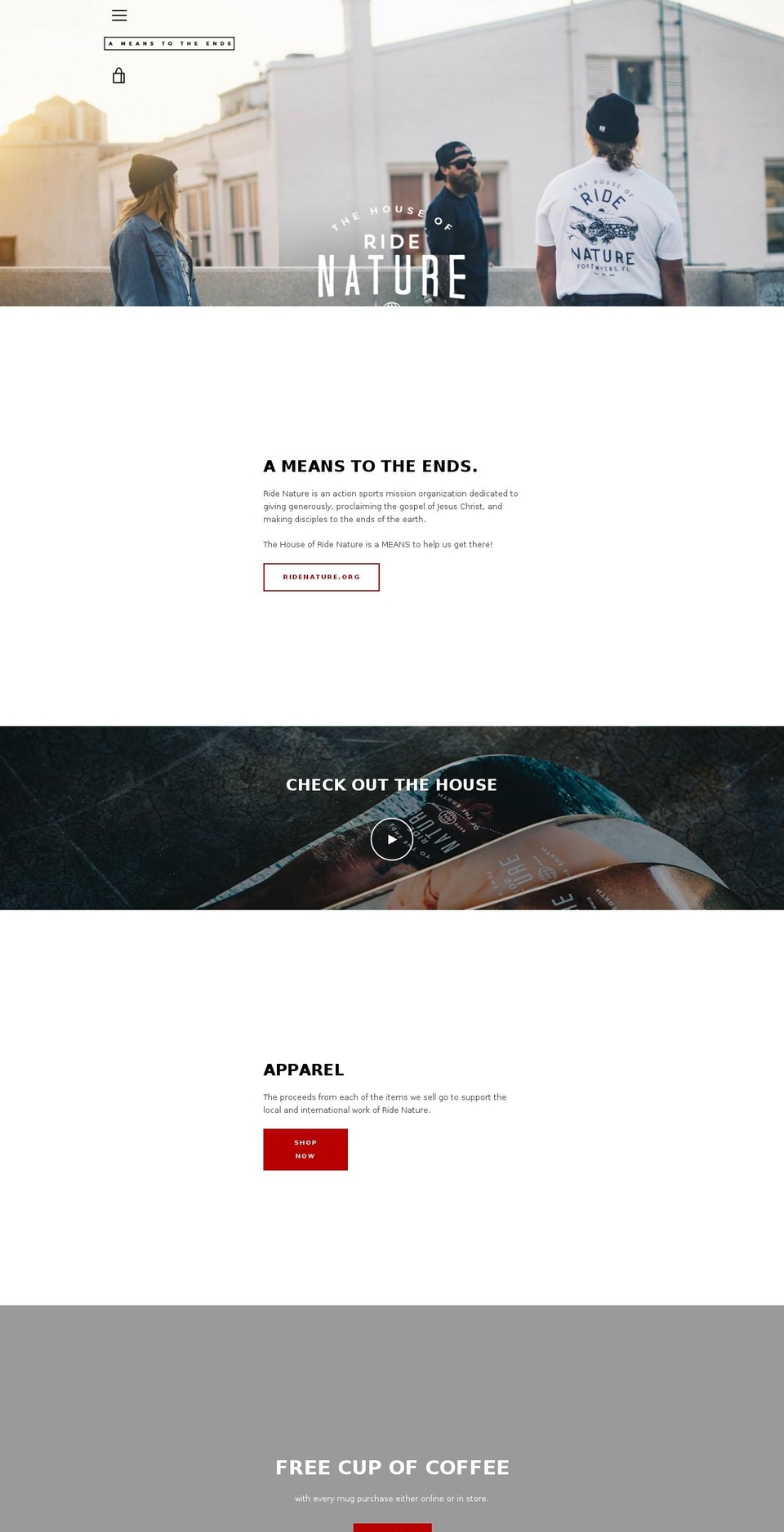 houseofridenature.com — Shopify storefront screenshot