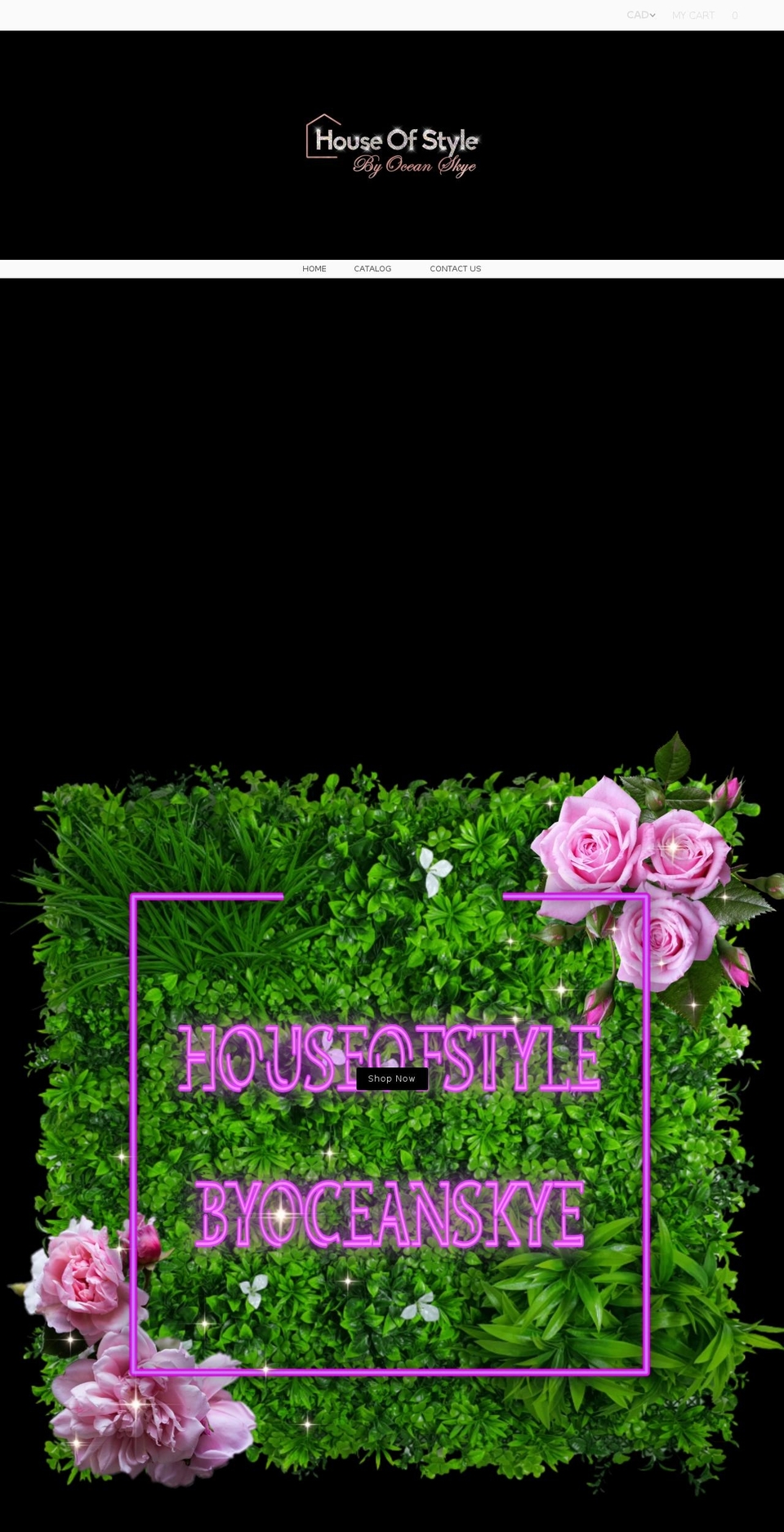 houseofstylebyoceanskye.com shopify website screenshot