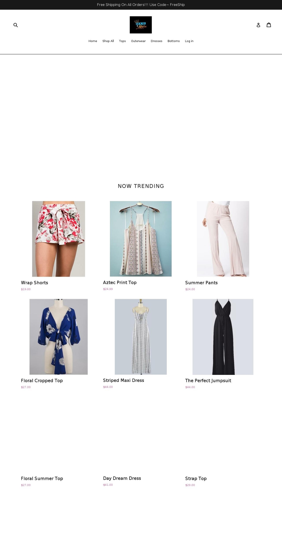 houseofstyles.net shopify website screenshot