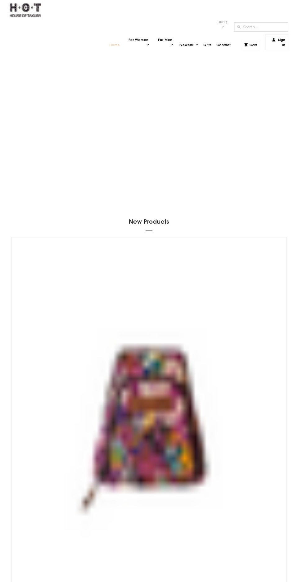 houseoftakura.com shopify website screenshot