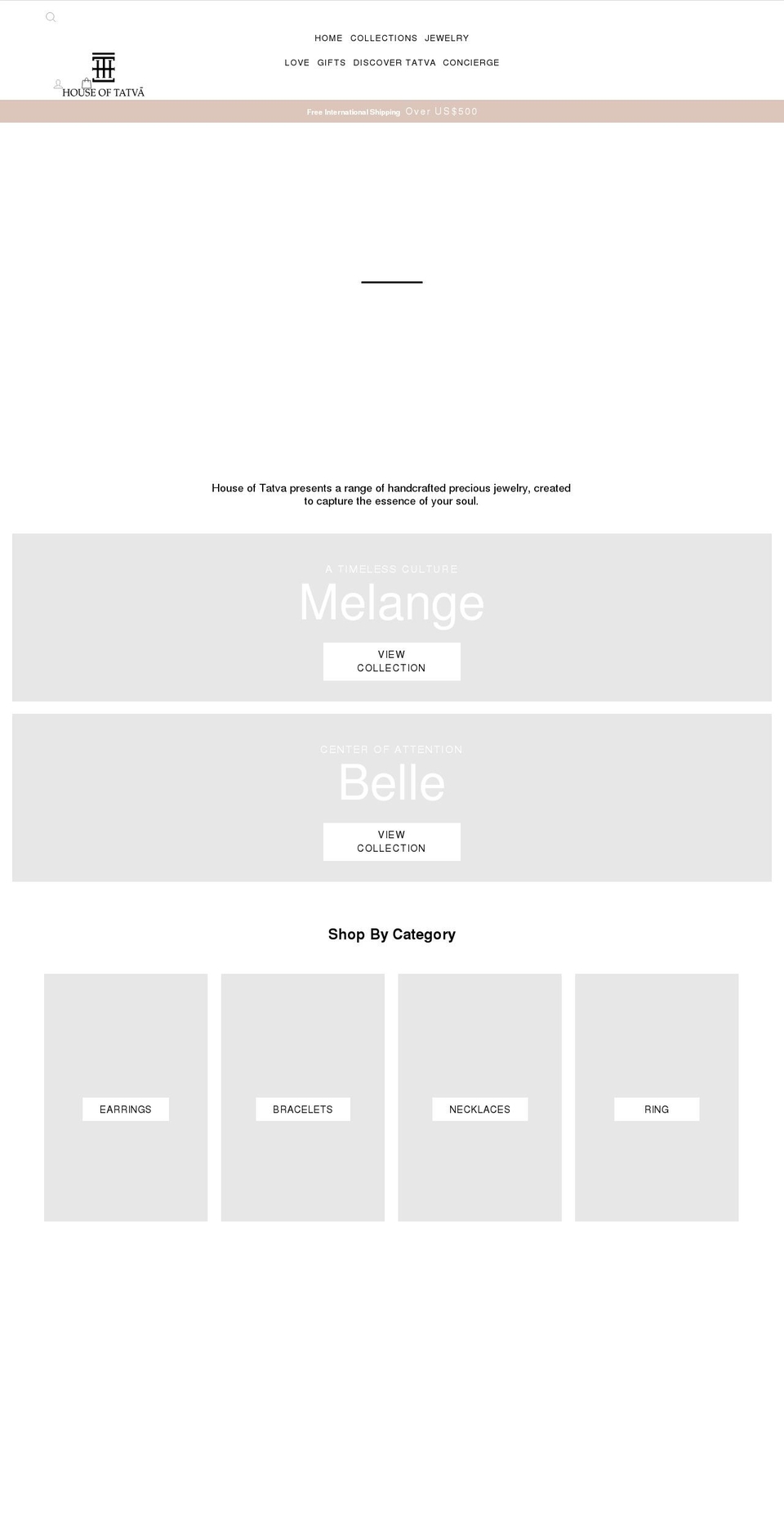 houseoftatva.com shopify website screenshot