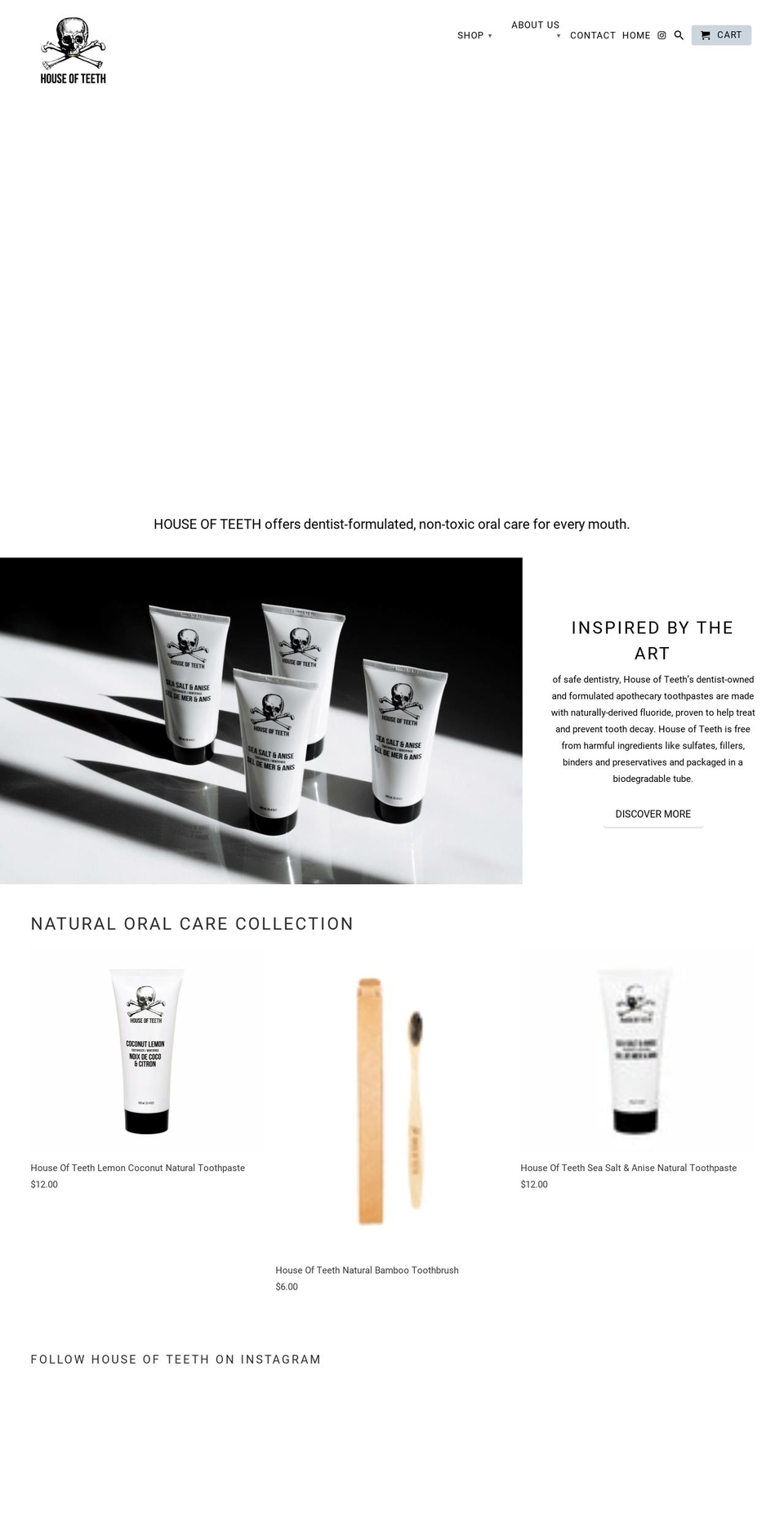 houseofteethapothecary.com shopify website screenshot