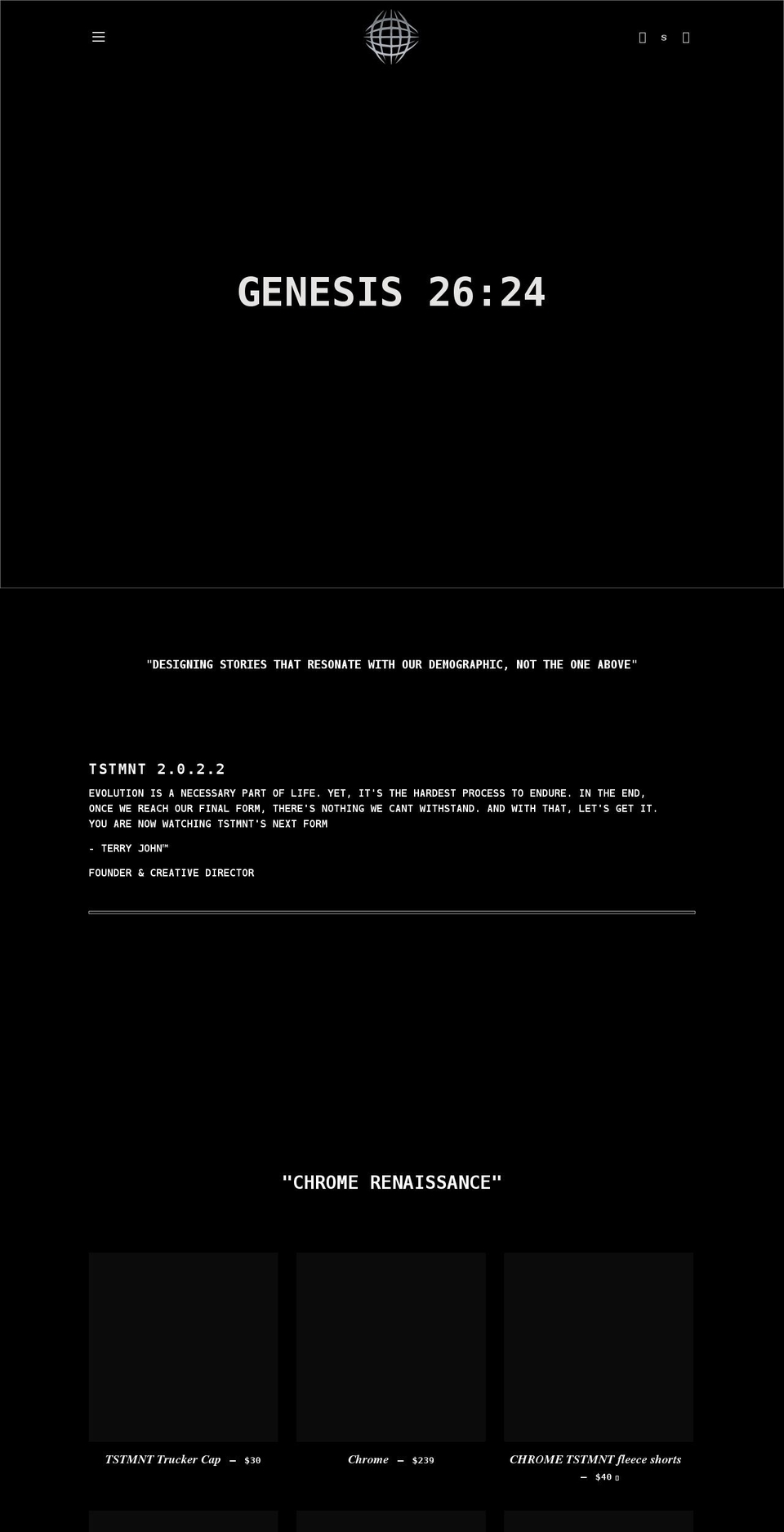 houseoftestament.com shopify website screenshot