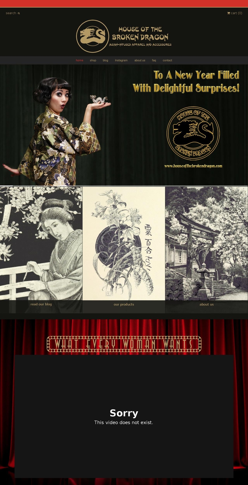 houseofthebrokendragon.com shopify website screenshot