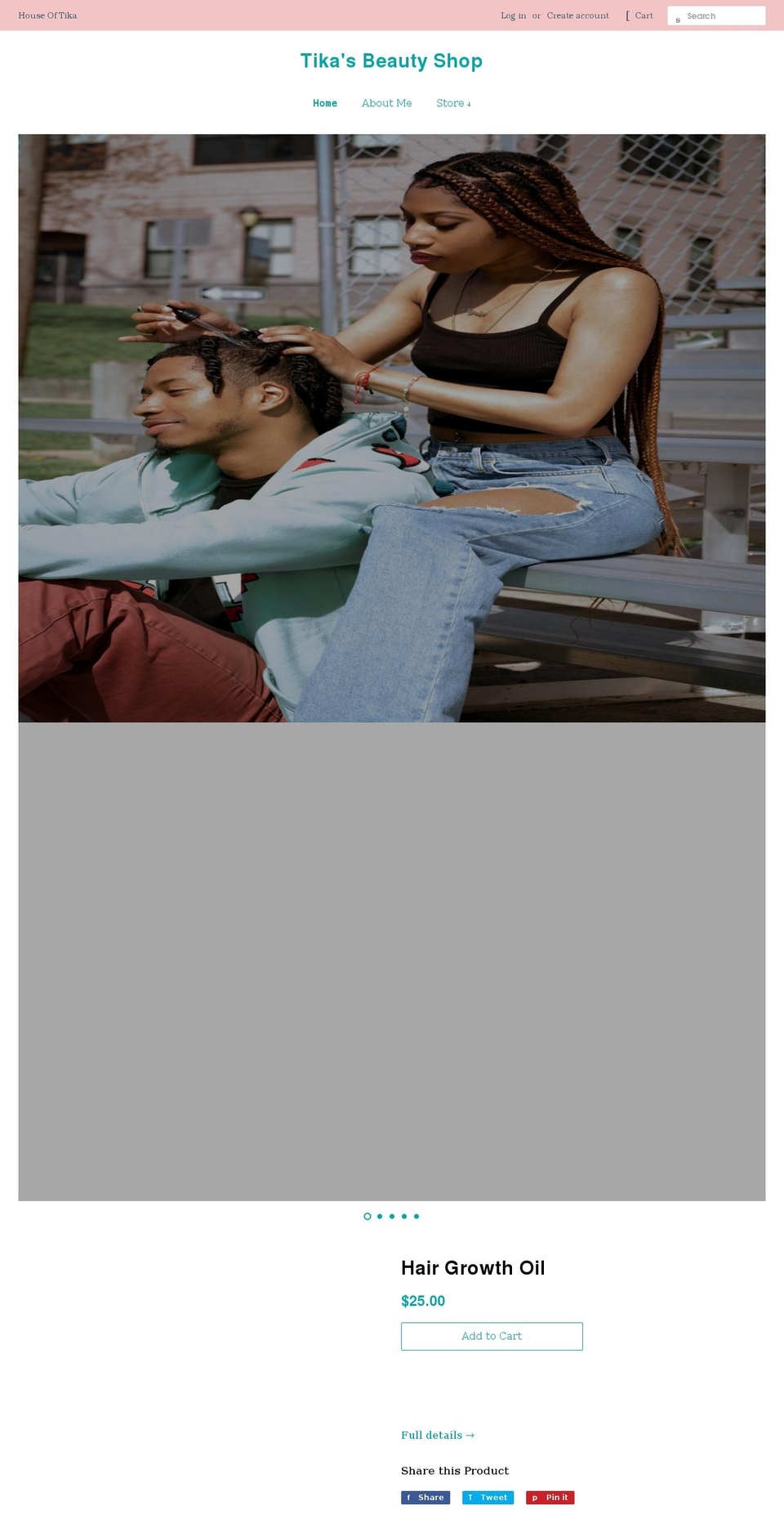 houseoftika.com shopify website screenshot