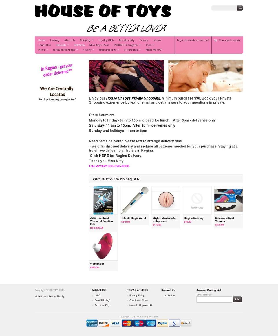 houseoftoys.ca shopify website screenshot