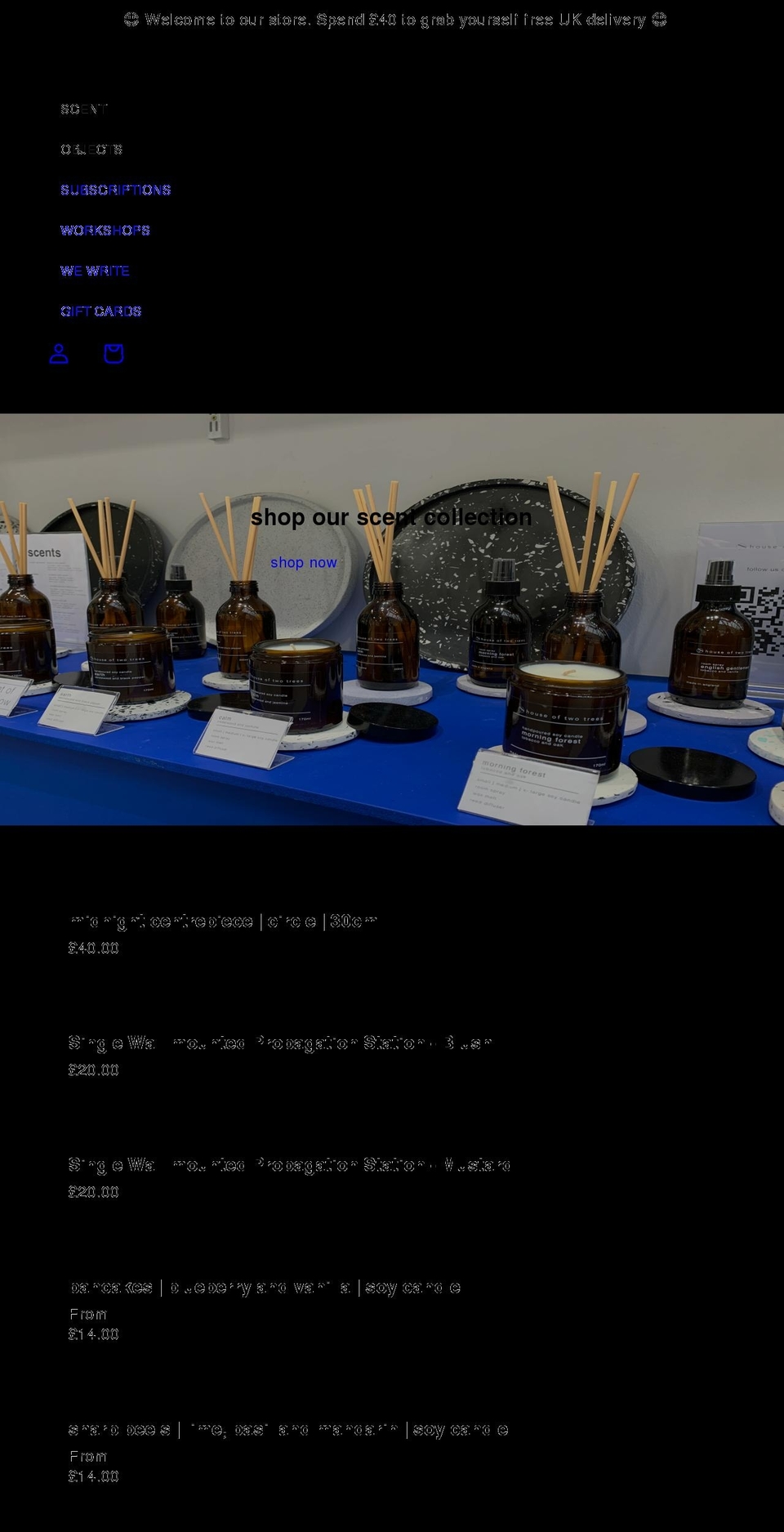 houseoftwotrees.com shopify website screenshot