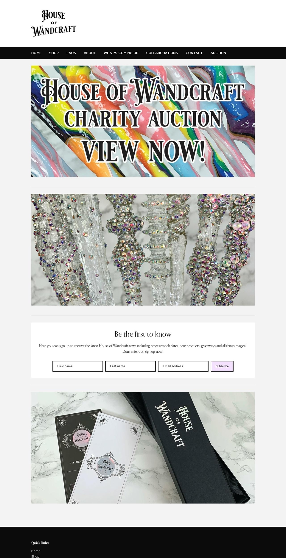 houseofwandcraft.com shopify website screenshot