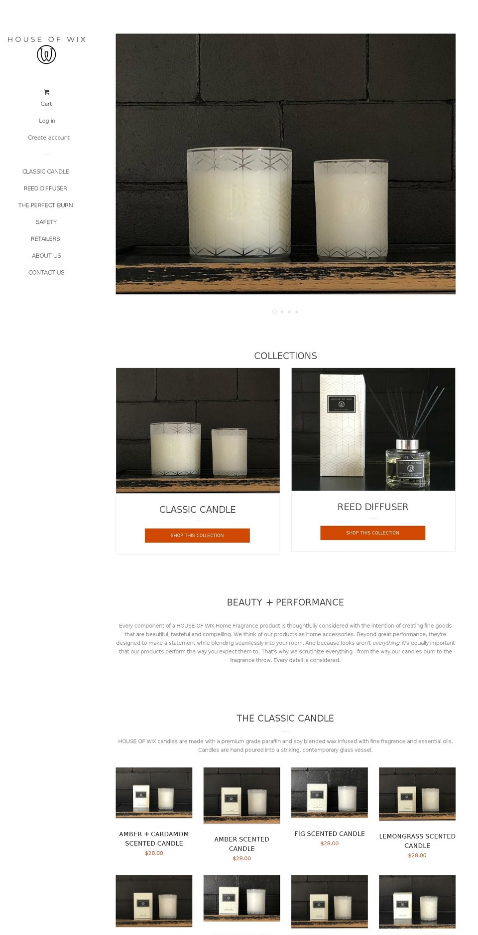 houseofwix.com shopify website screenshot