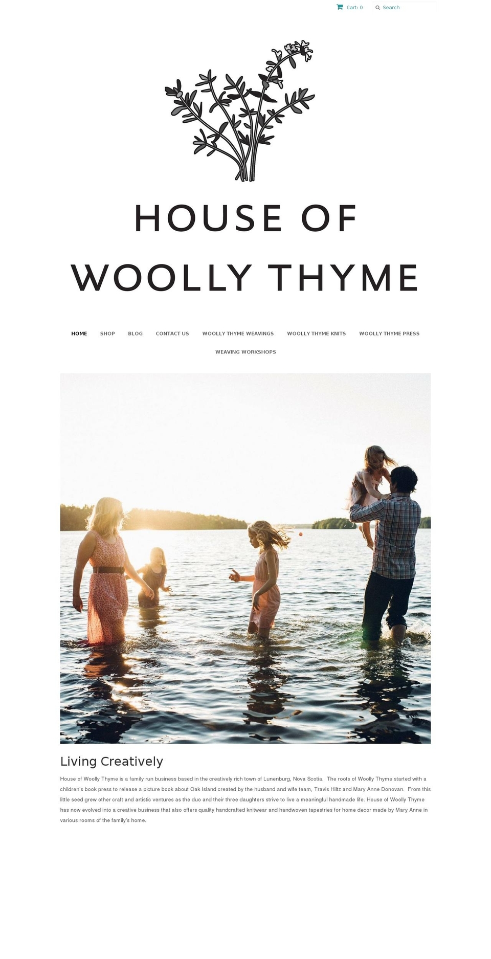houseofwoollythyme.com — Shopify storefront screenshot