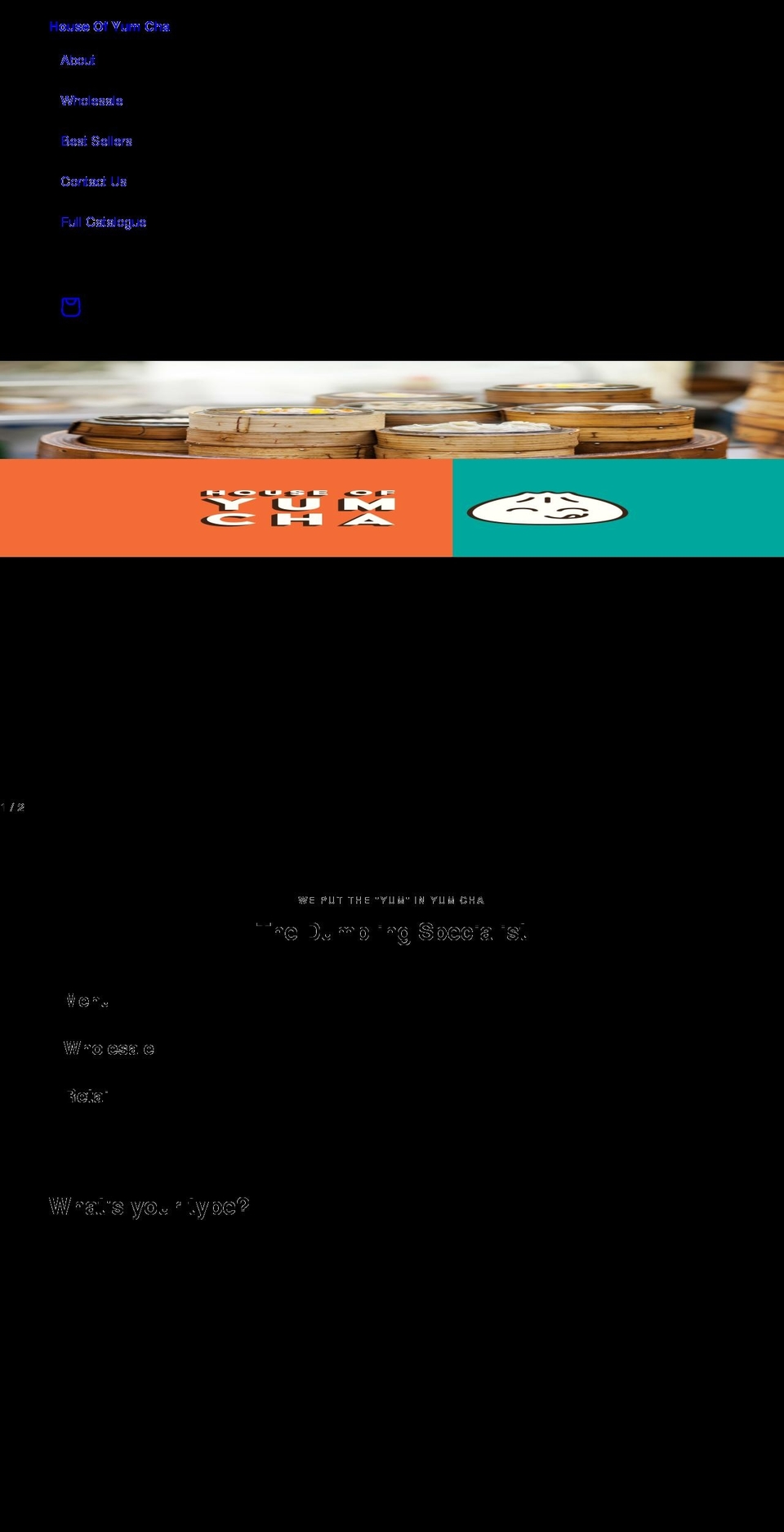 houseofyumcha.com shopify website screenshot