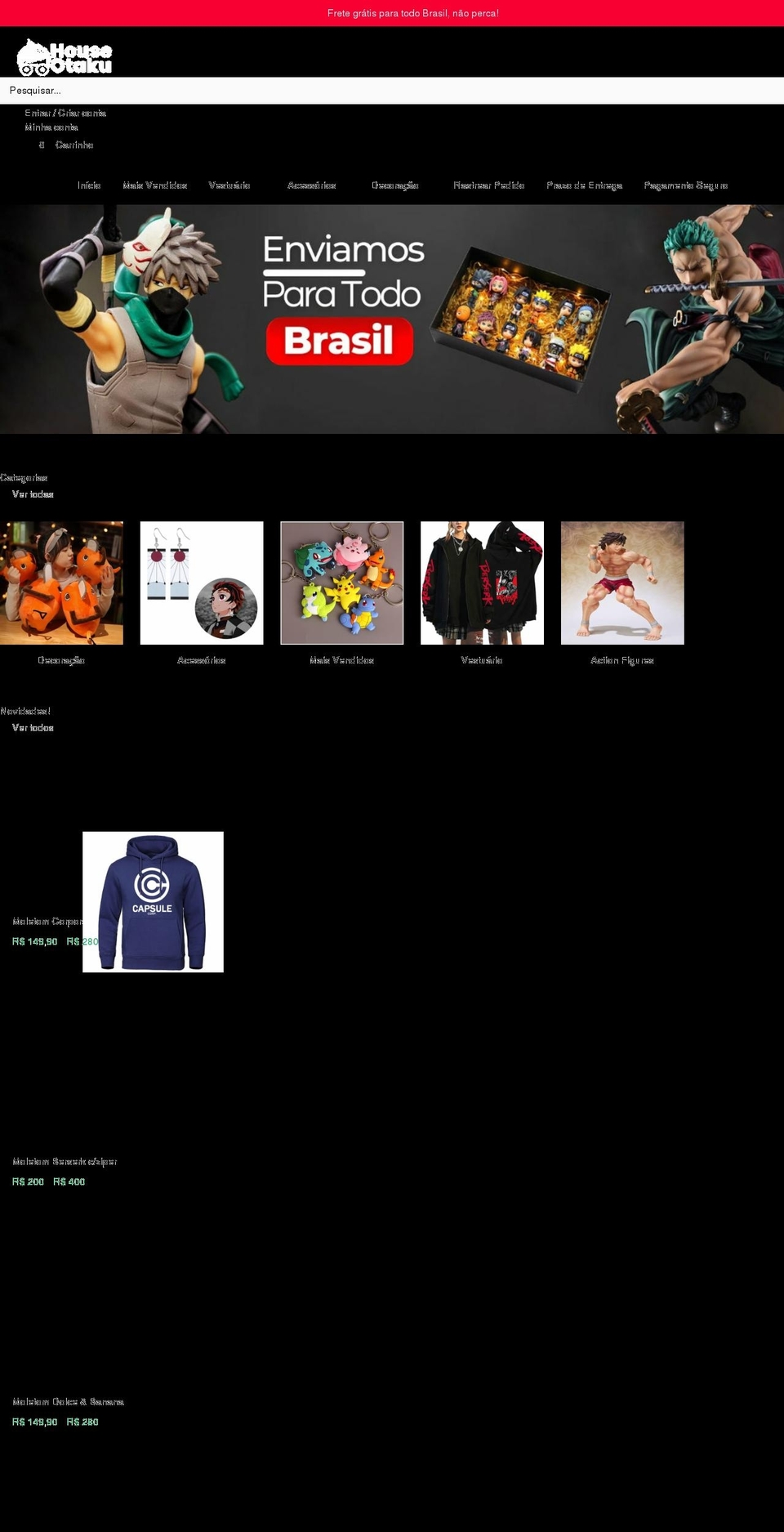 Tema ware - pro oficial Shopify theme site example houseotaku.com