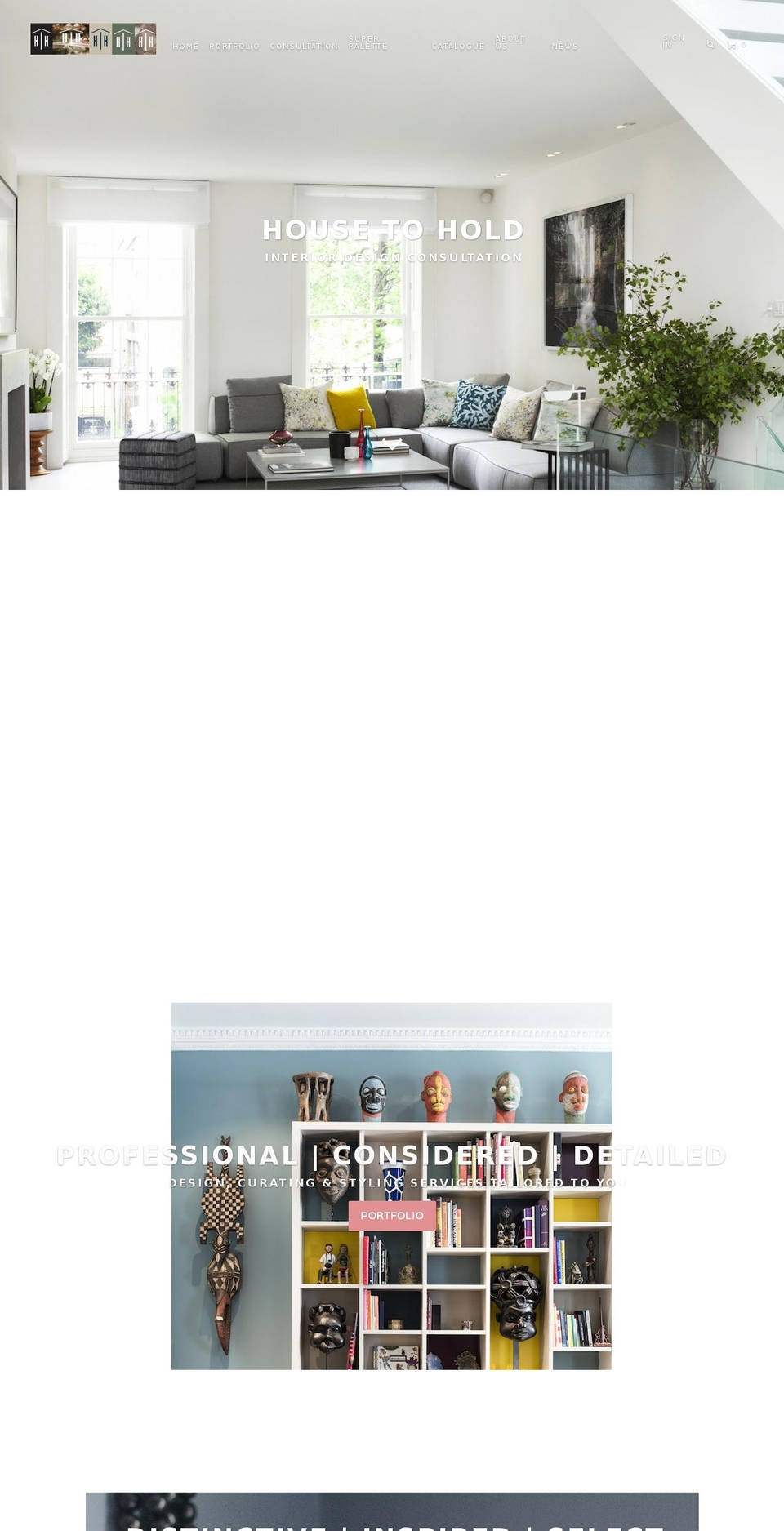 housetohold.com shopify website screenshot