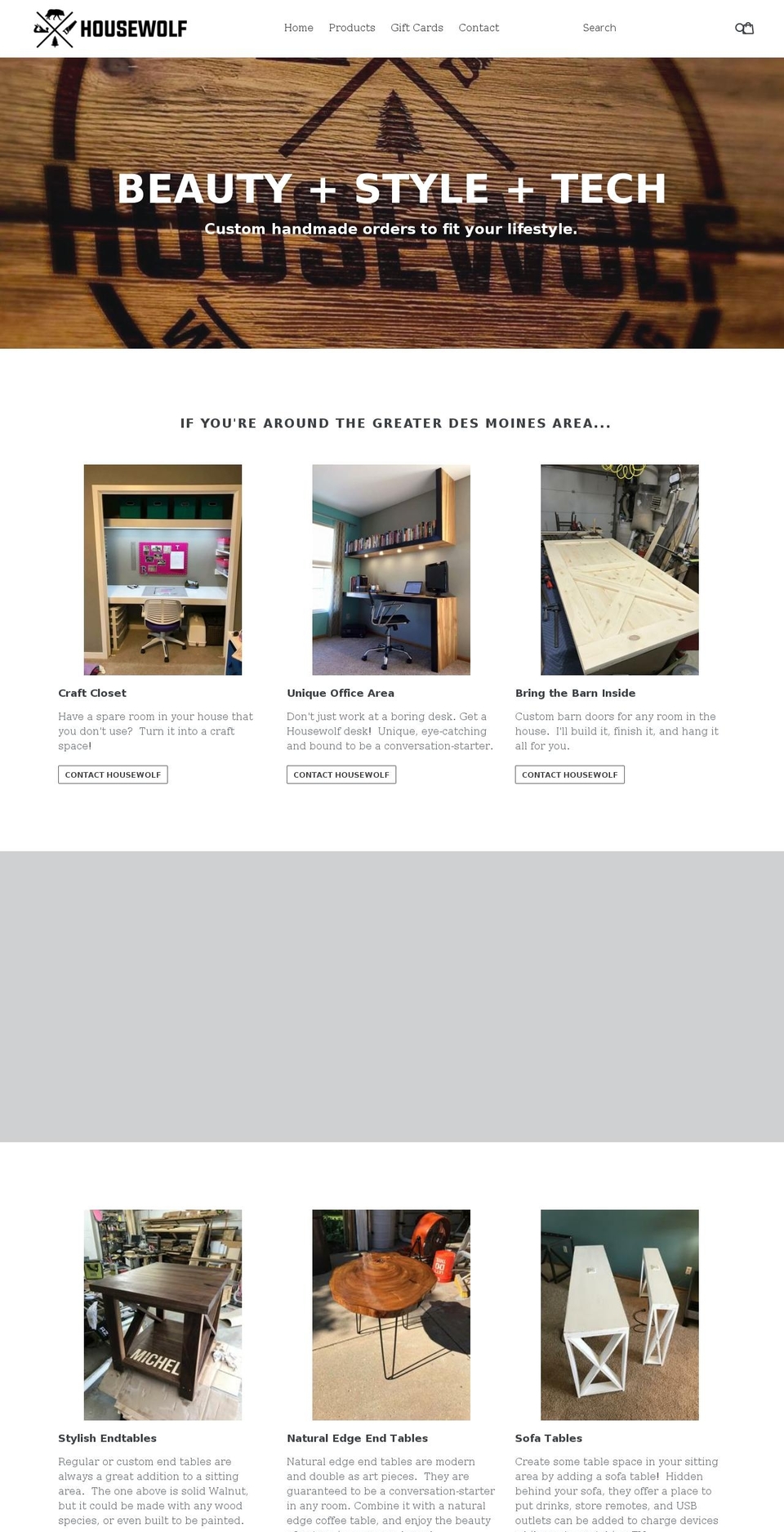 housewolfprojects.com — Shopify storefront screenshot