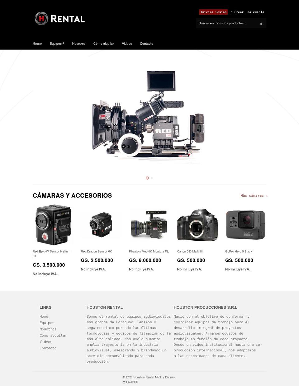 houston-rental.myshopify.com shopify website screenshot