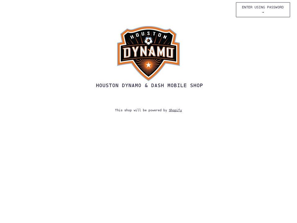 houstondynamoofficialshop.com shopify website screenshot