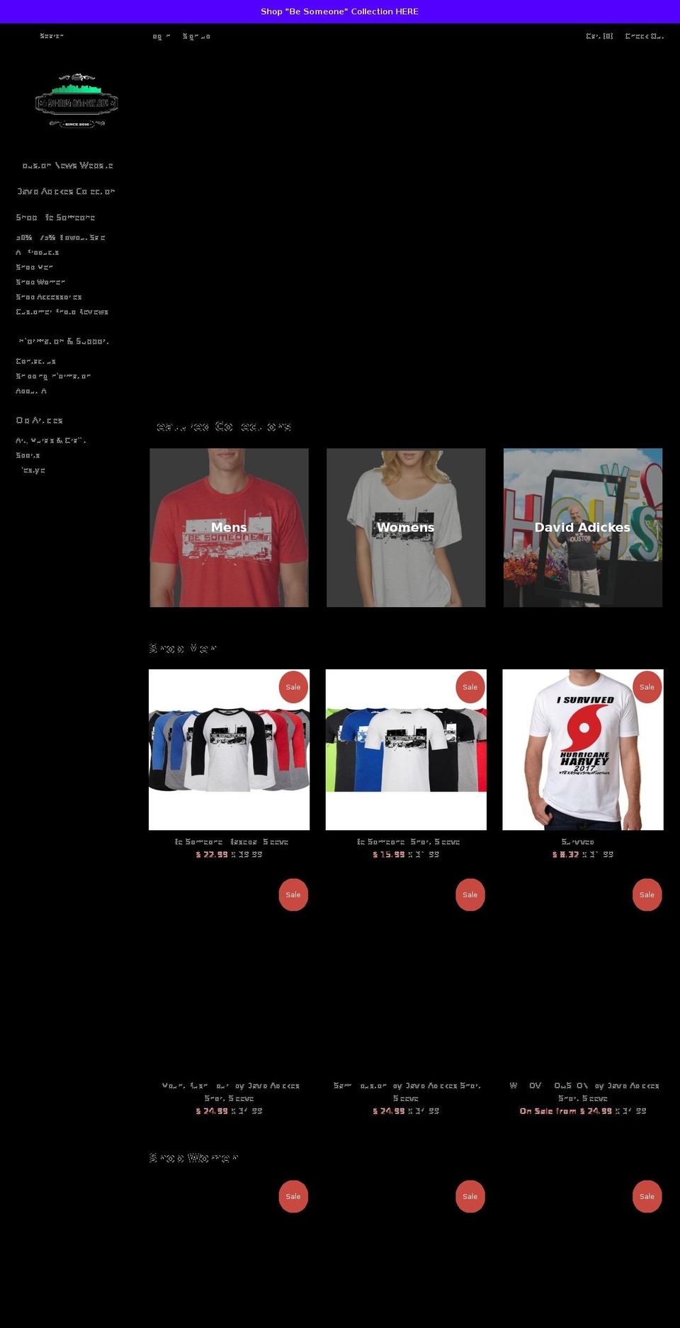 houstonthing.com shopify website screenshot