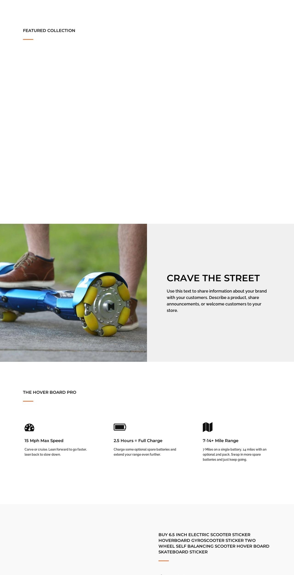 hoverboardmart.com shopify website screenshot