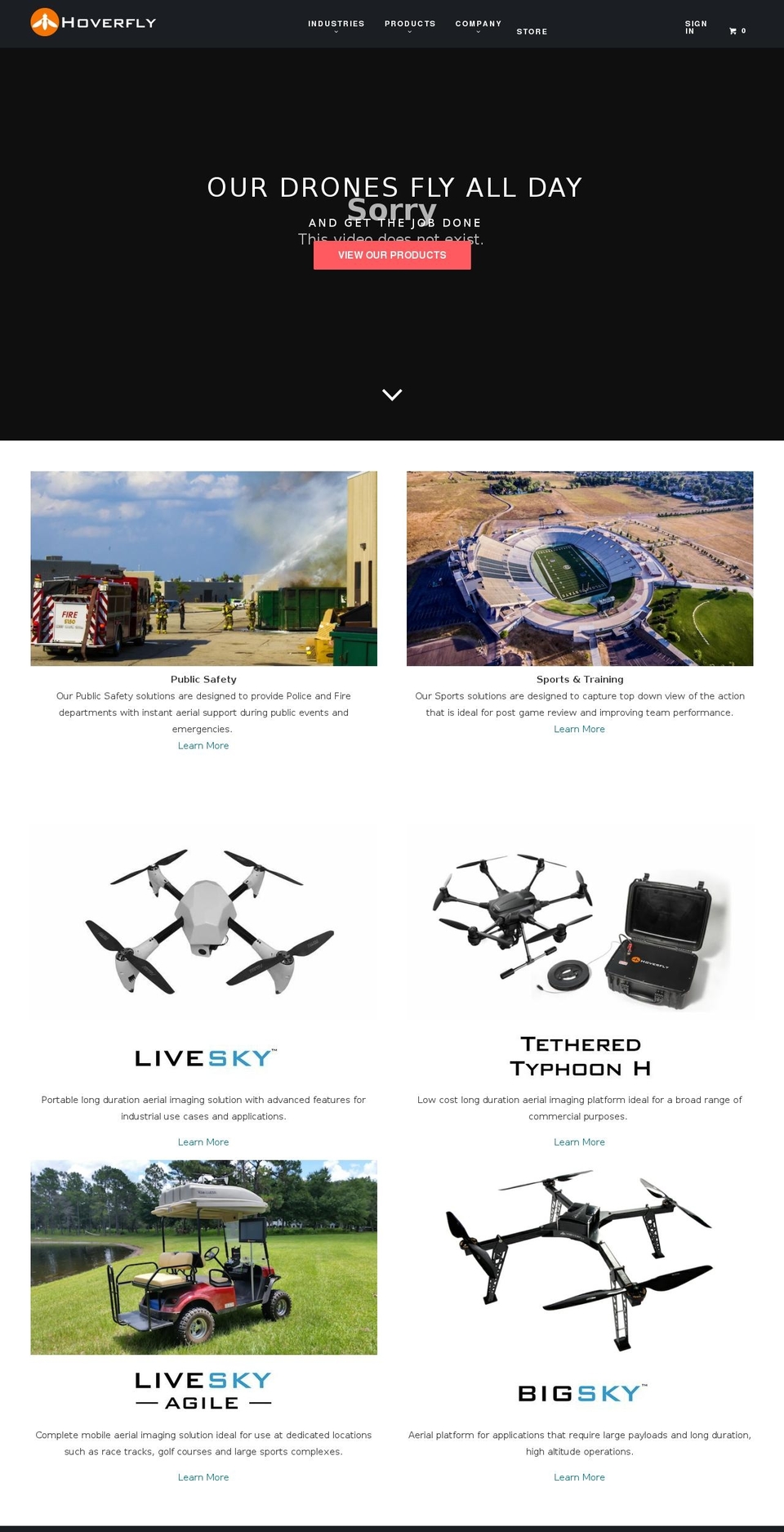 hoverflytech.org shopify website screenshot