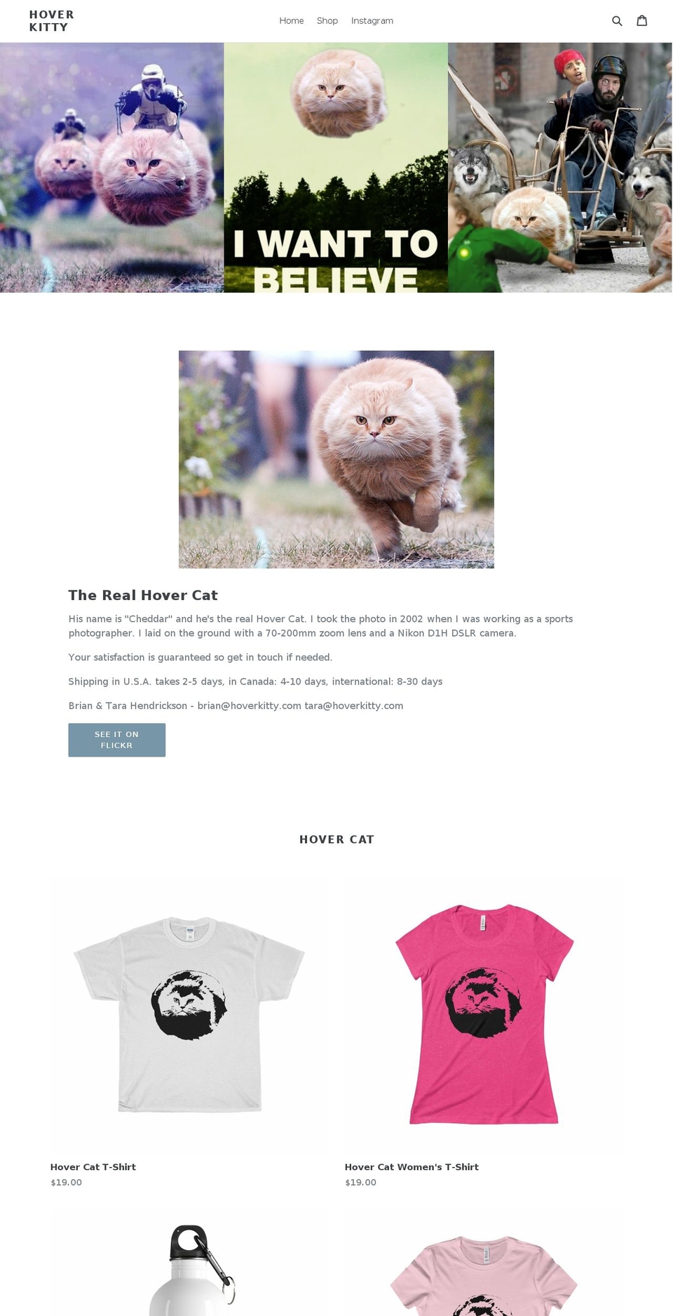 hoverkitty.com — Shopify storefront screenshot