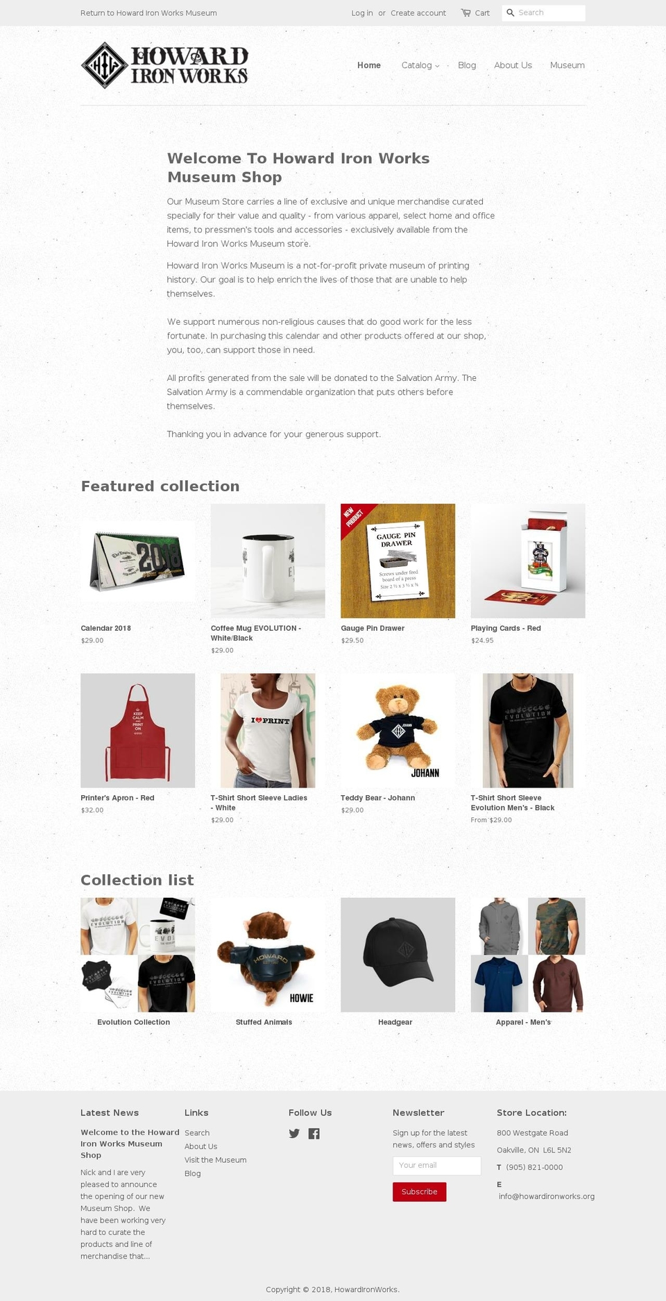 howardironworks.com shopify website screenshot