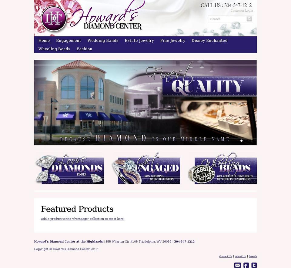 Adaptable Shopify theme site example howardsatthehighlands.com