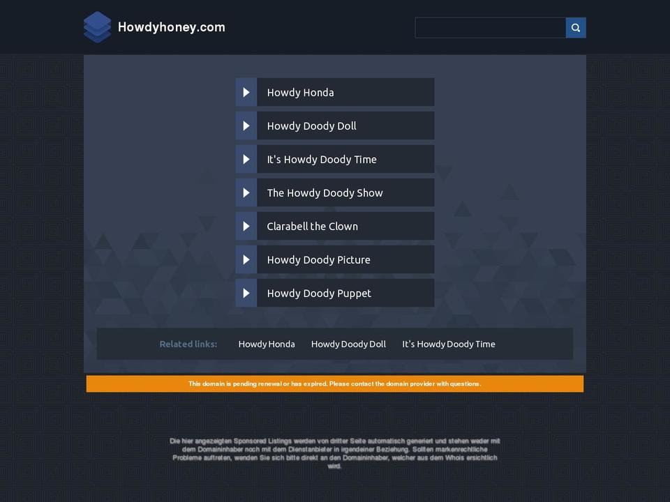 howdyhoney.com — Shopify storefront screenshot