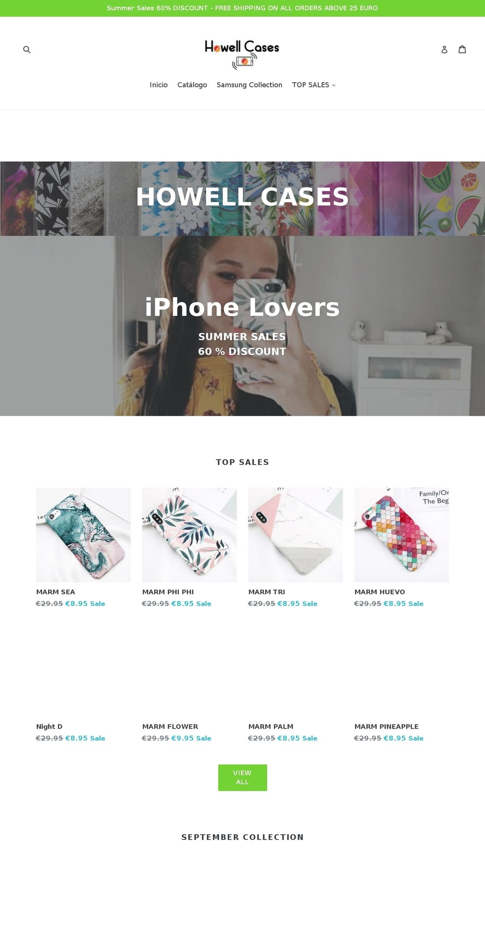 howelltime.com — Shopify storefront screenshot