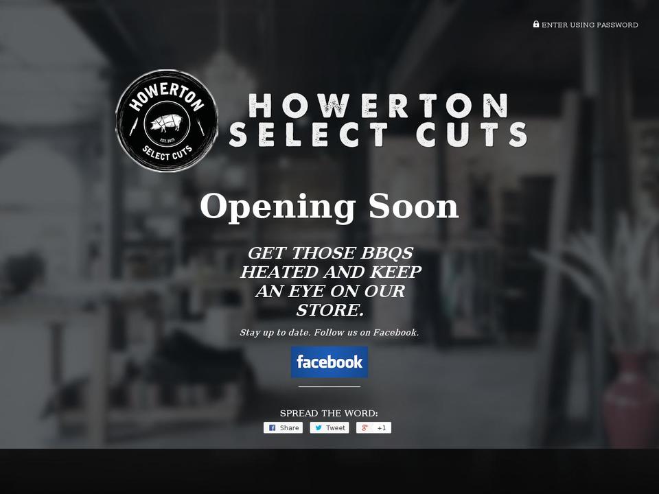 howertonselectcuts.com shopify website screenshot