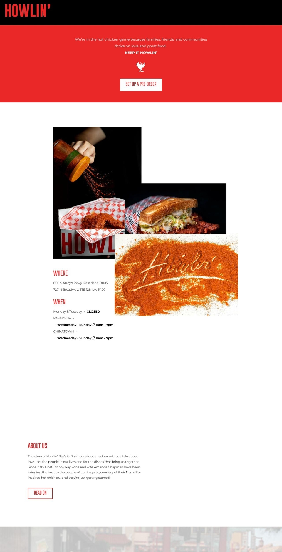 howlinrays.com shopify website screenshot