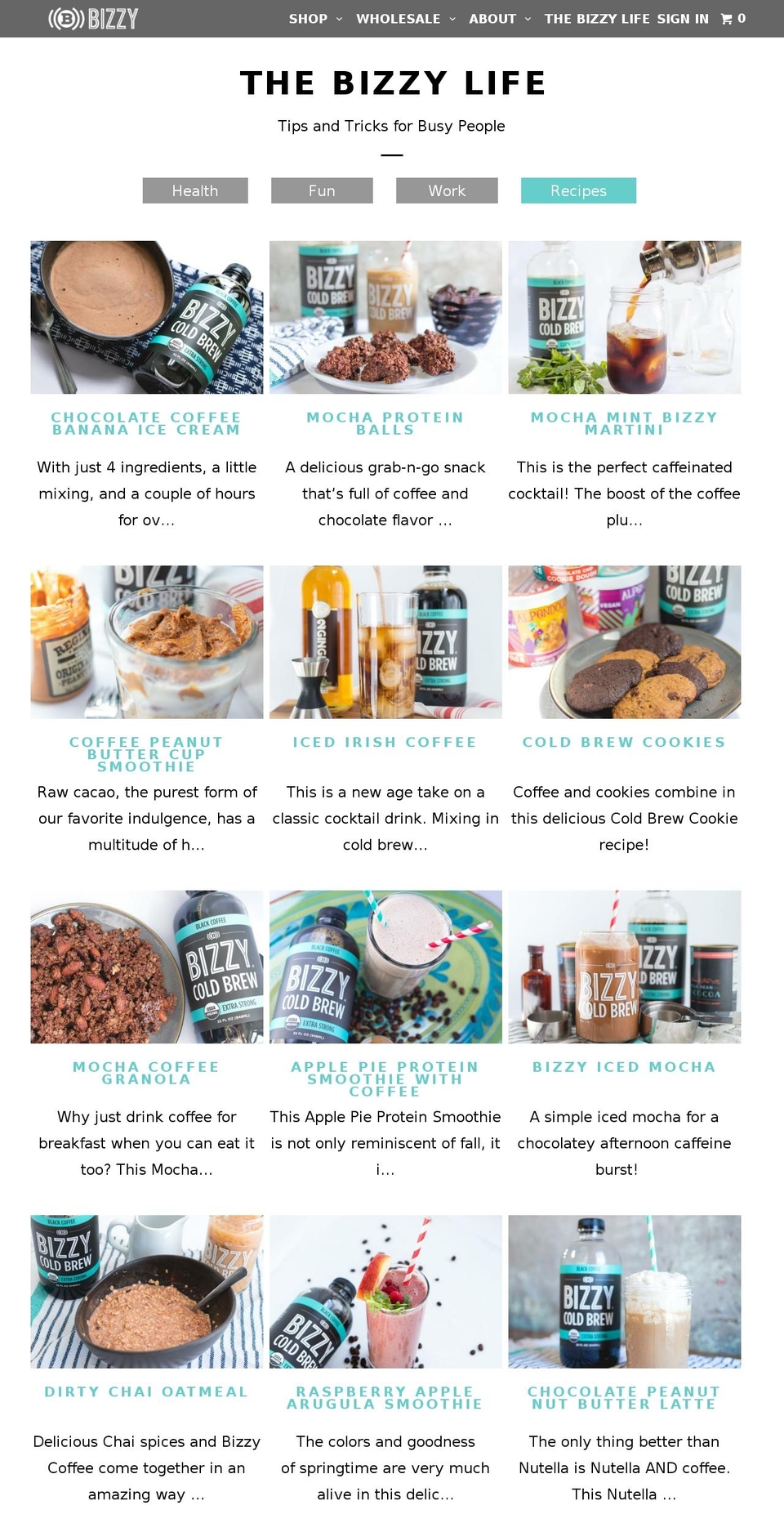 howtocoldbrewcoffee.com — Shopify storefront screenshot