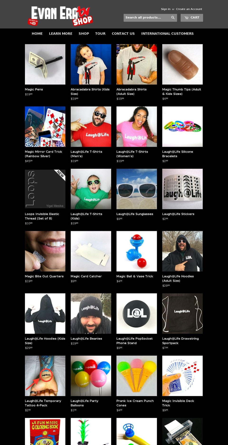 howtomagicshop.com — Shopify storefront screenshot