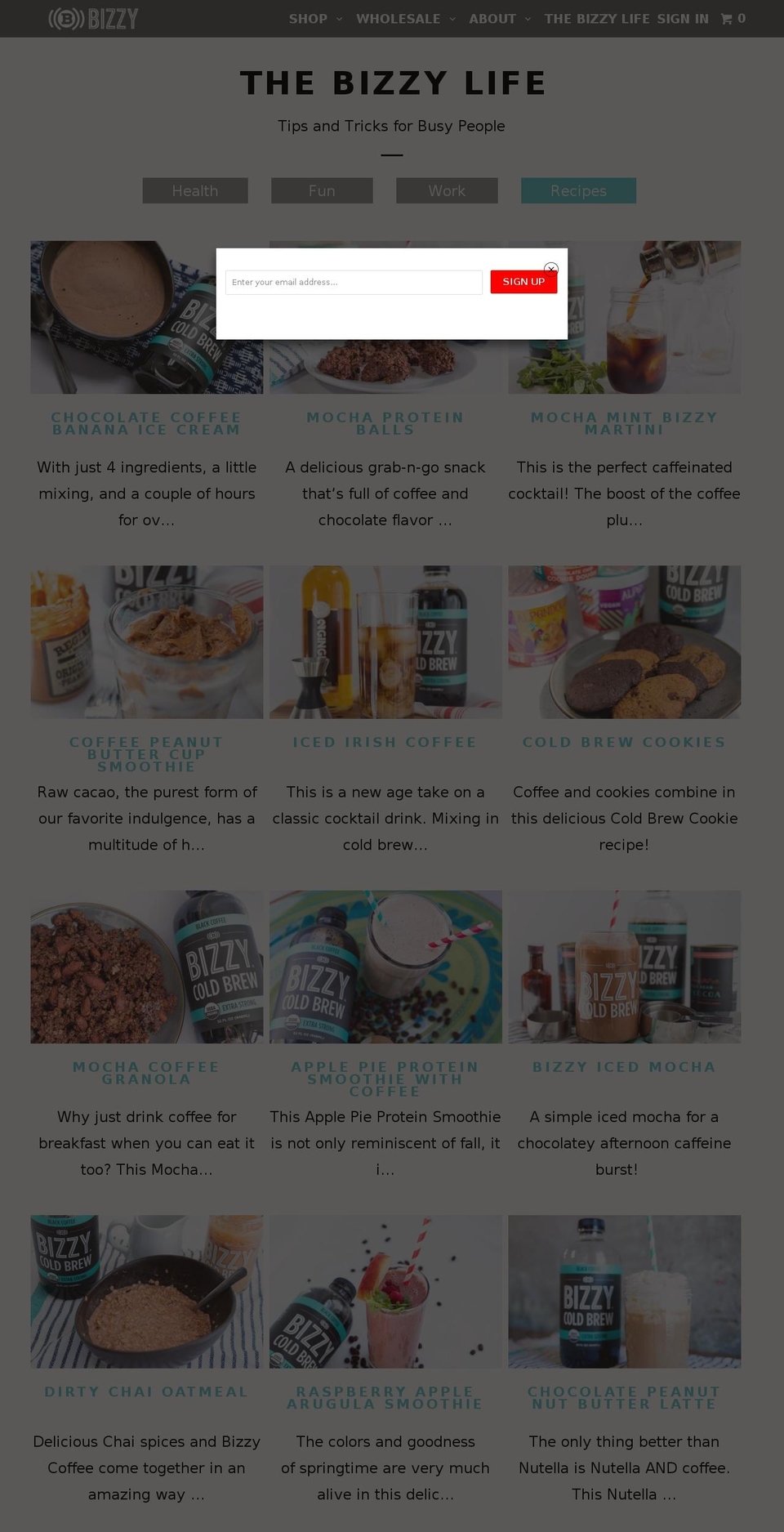 howtomakecoldbrewcoffees.com shopify website screenshot