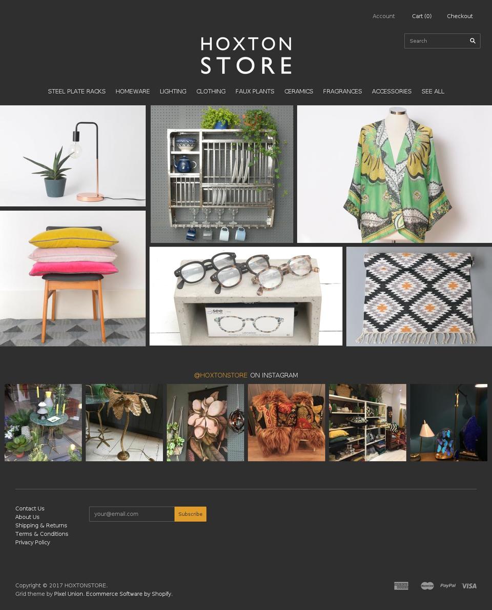 hoxtonstore.com shopify website screenshot