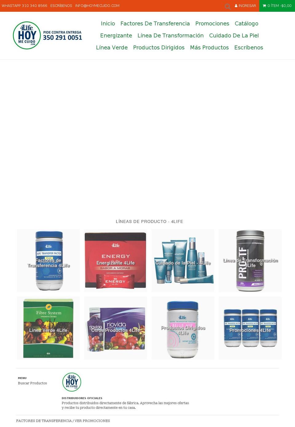hoymecuido.com — Shopify storefront screenshot