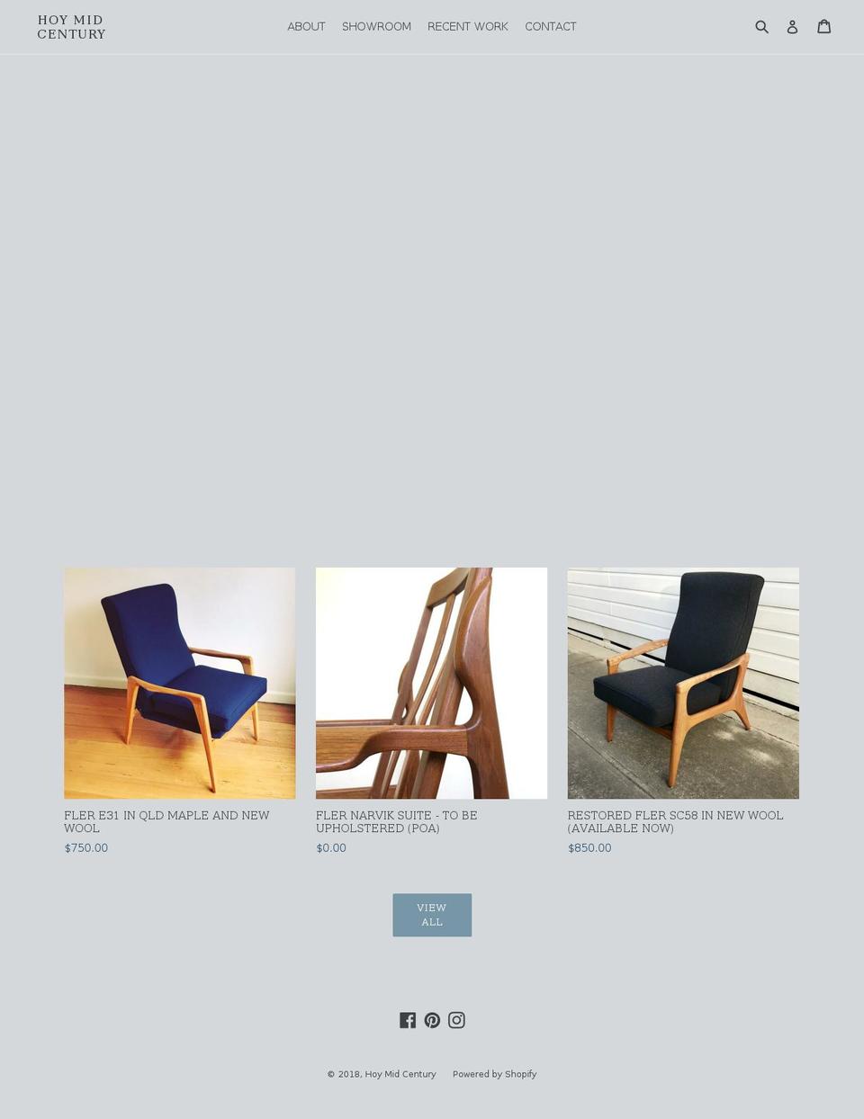 hoymidcentury.com — Shopify storefront screenshot