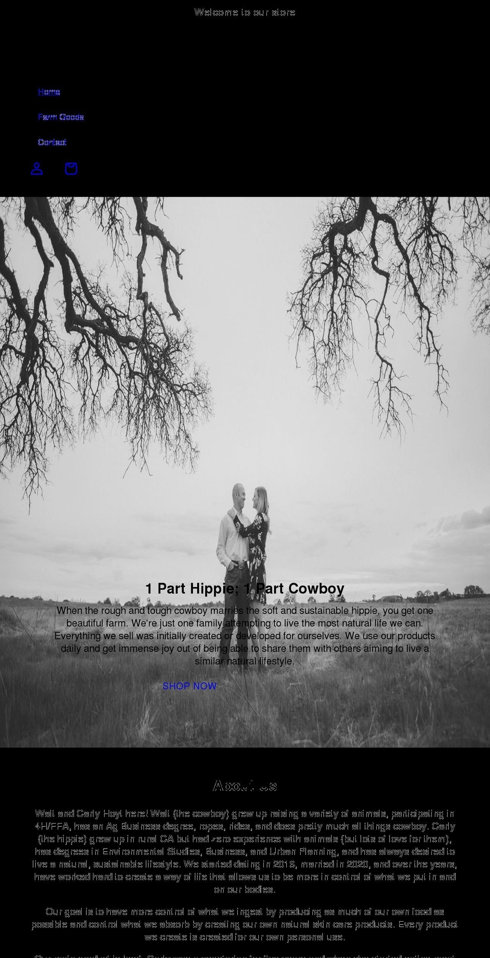 hoytvalleyfarms.com shopify website screenshot