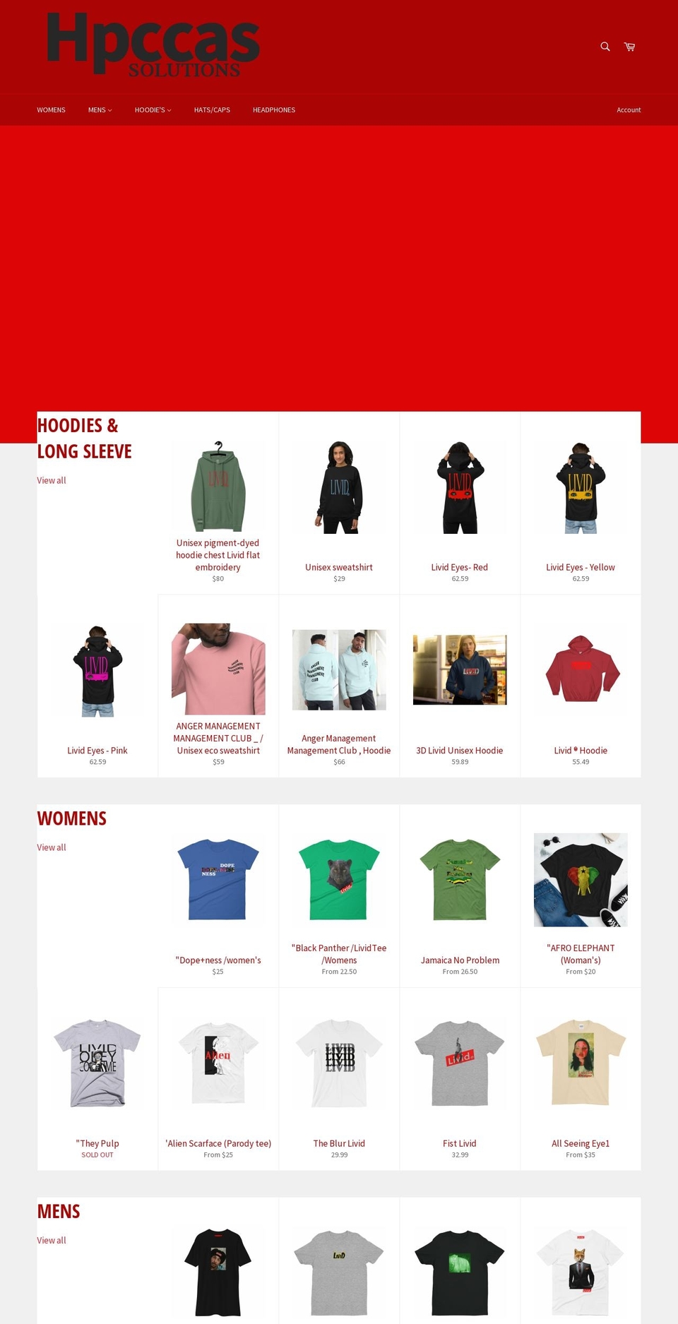 hpccassolutions.com shopify website screenshot