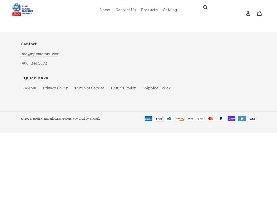 hpemotors.com shopify website screenshot