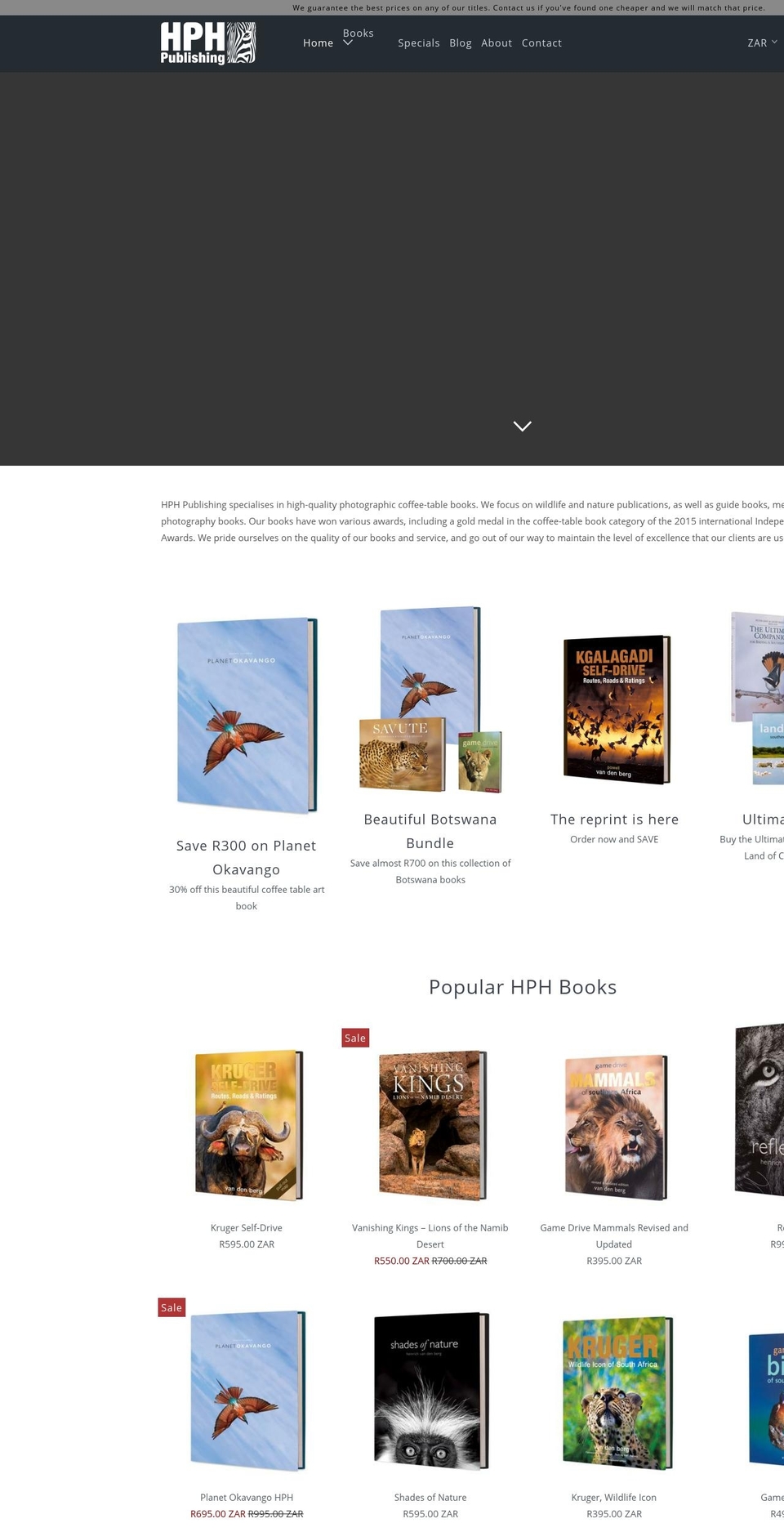 hphpublishing.co.za shopify website screenshot