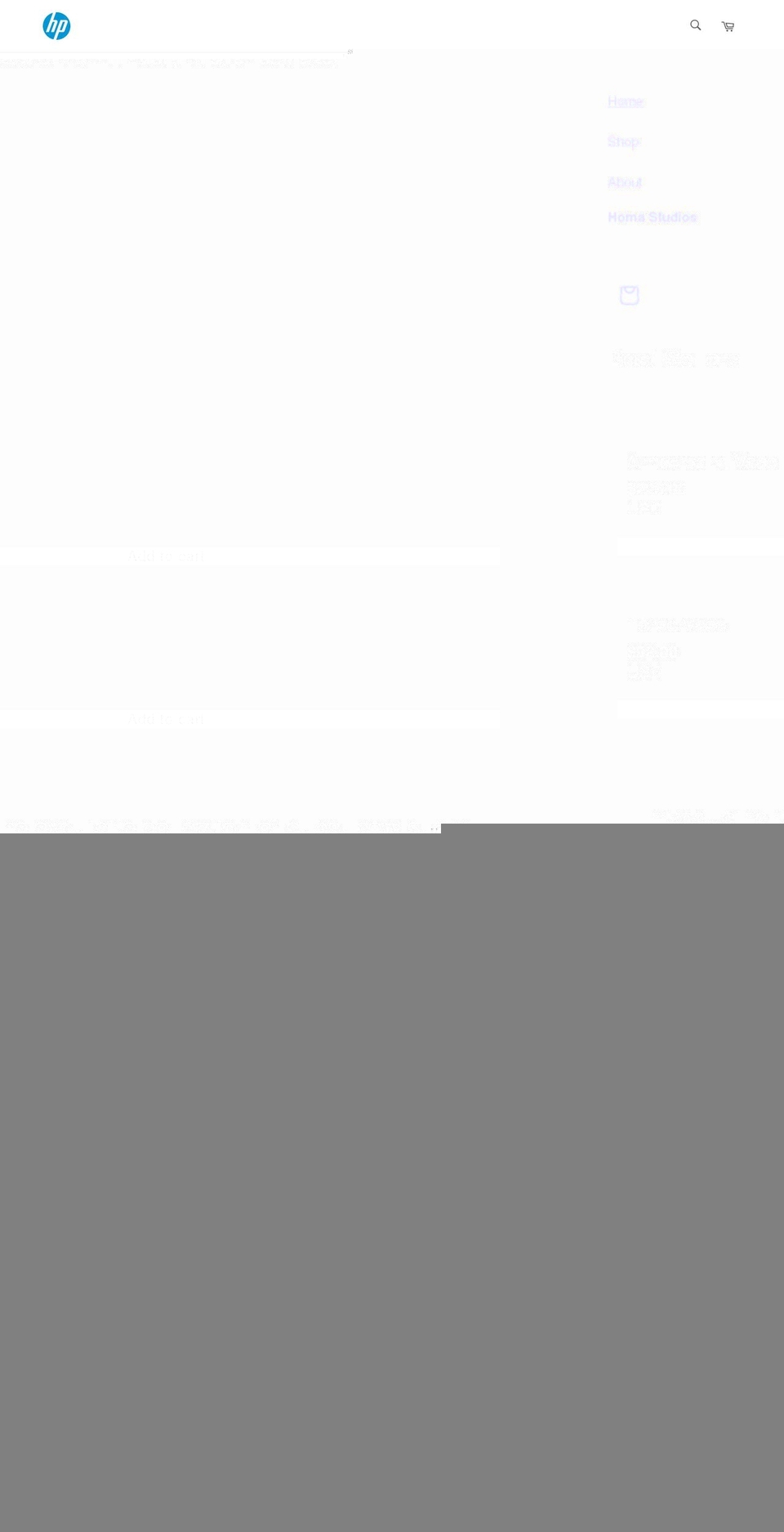 hpmemories.com shopify website screenshot