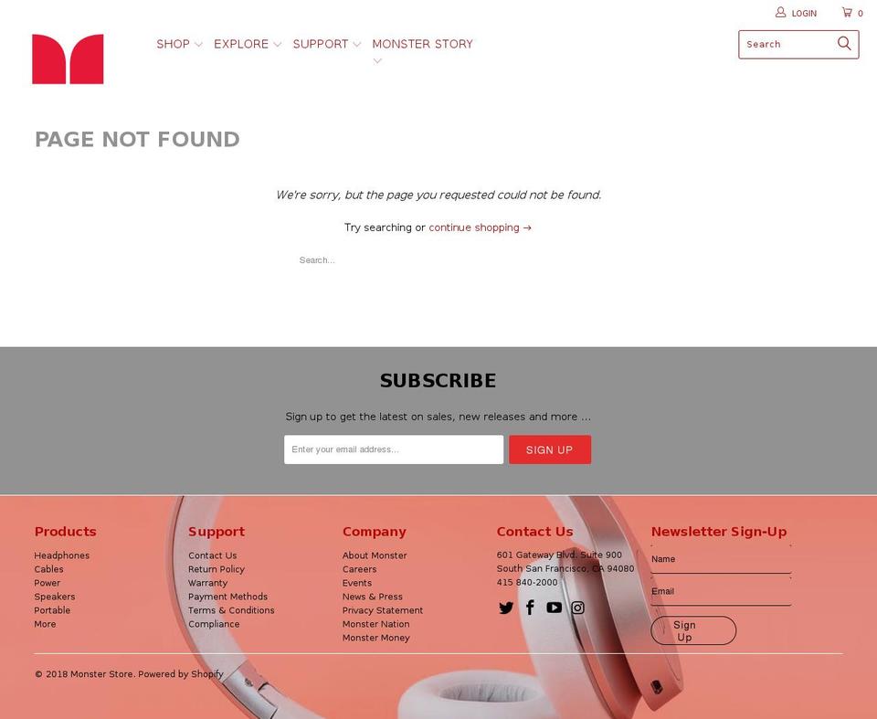 hpmonsterdigitallife.com — Shopify storefront screenshot